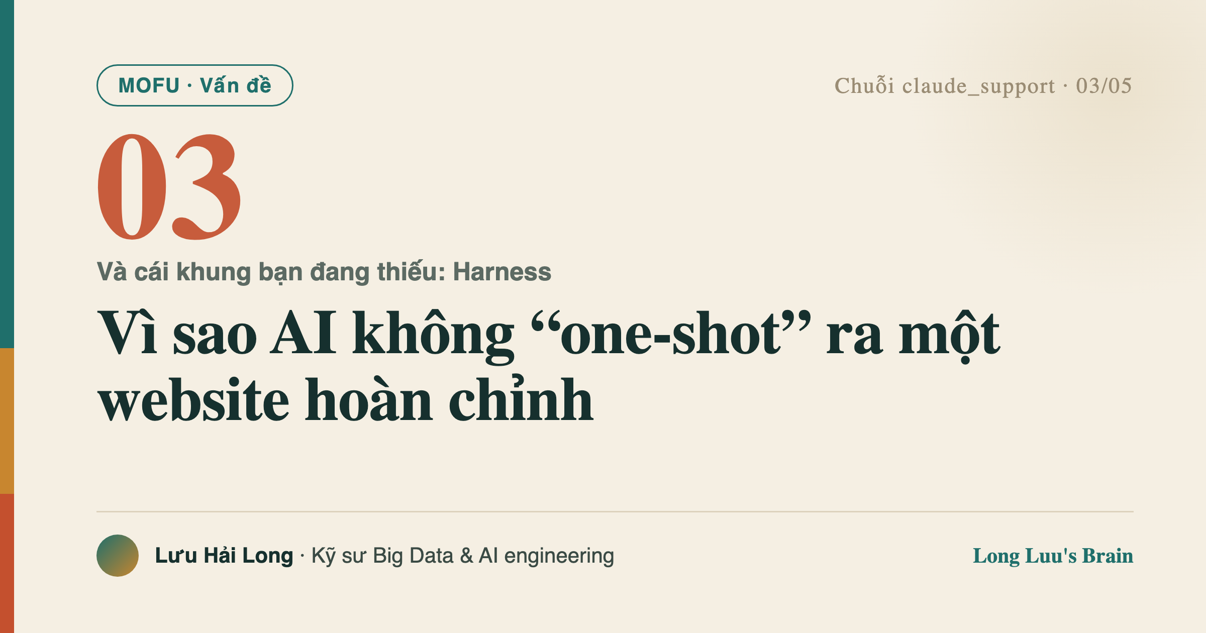 Vì sao AI không “one-shot” ra một website hoàn chỉnh — và cái khung bạn đang thiếu